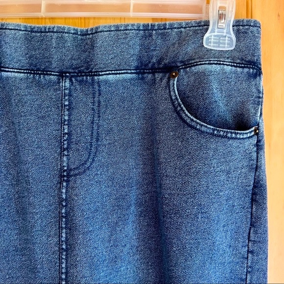 Z SUPPLY KNIT DENIM SKIRT - Picture 4 of 8